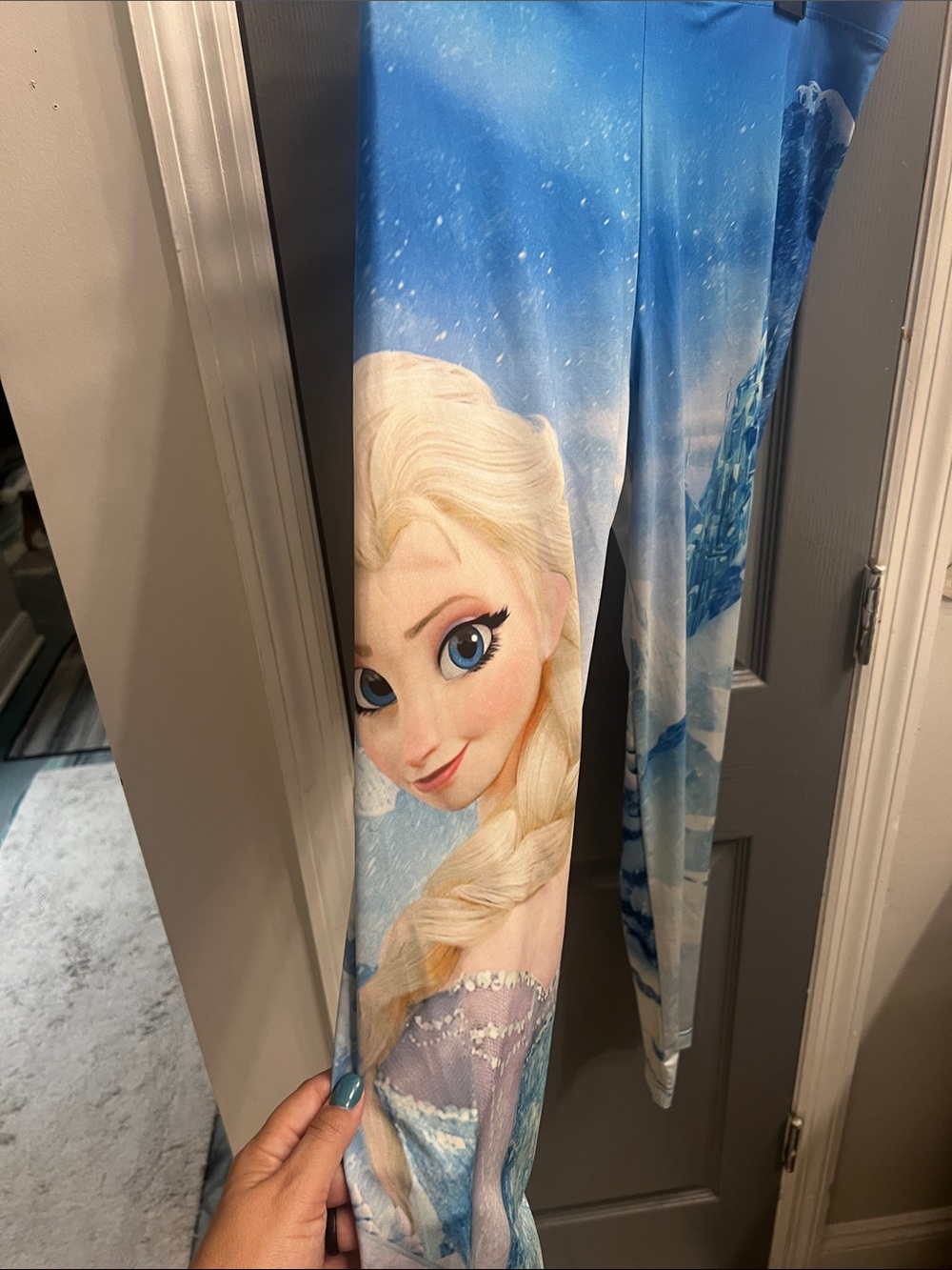 Disney Blue Elsa Frozen Pajama Leggings